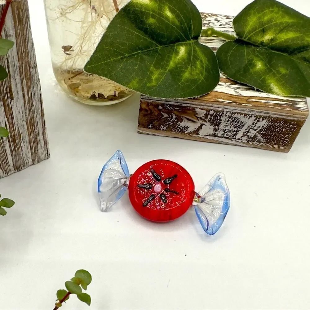 Vintage 80’s Murano Glass Candy Pin Brooch
